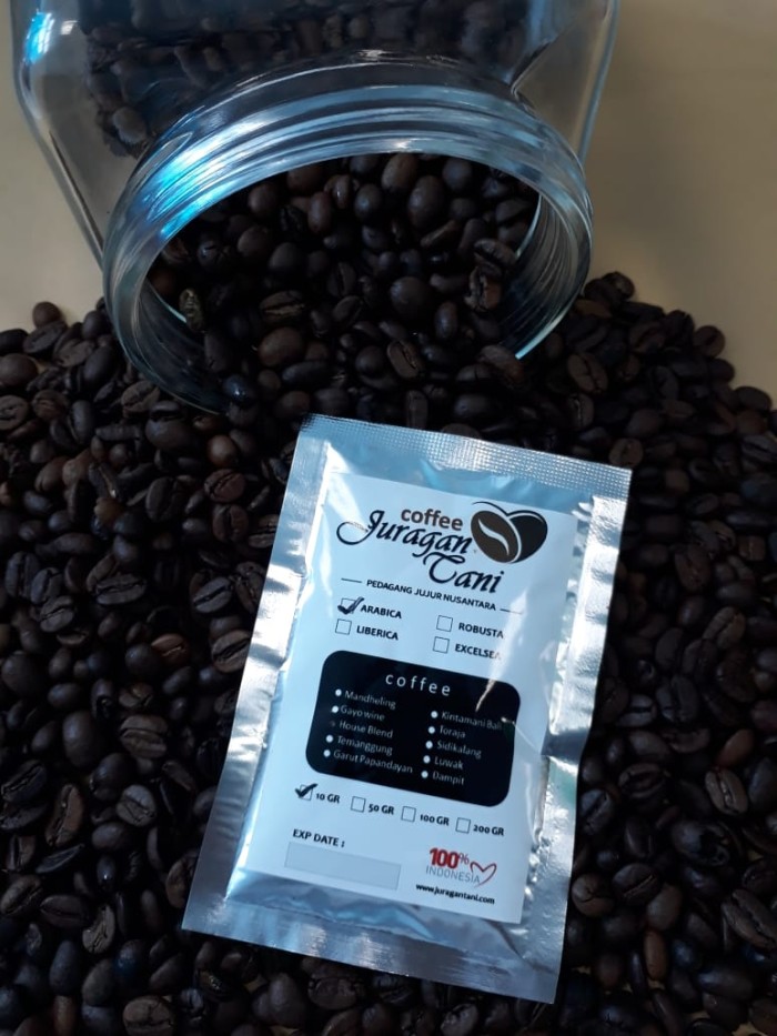 Powder Coffee House Blend (mixed coffee arabica & robusta) Premium 10 Gram